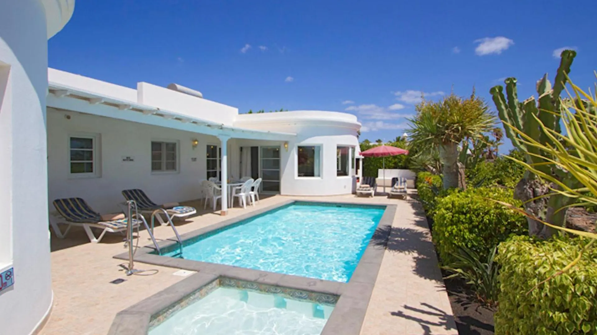 Modern Los Mojones Villa 3 Bedrooms Private Heated Pool Villa Marcus Puerto Del Carmen Španělsko